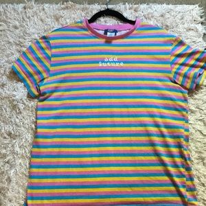 Odd Future pink yellow blue skater tee